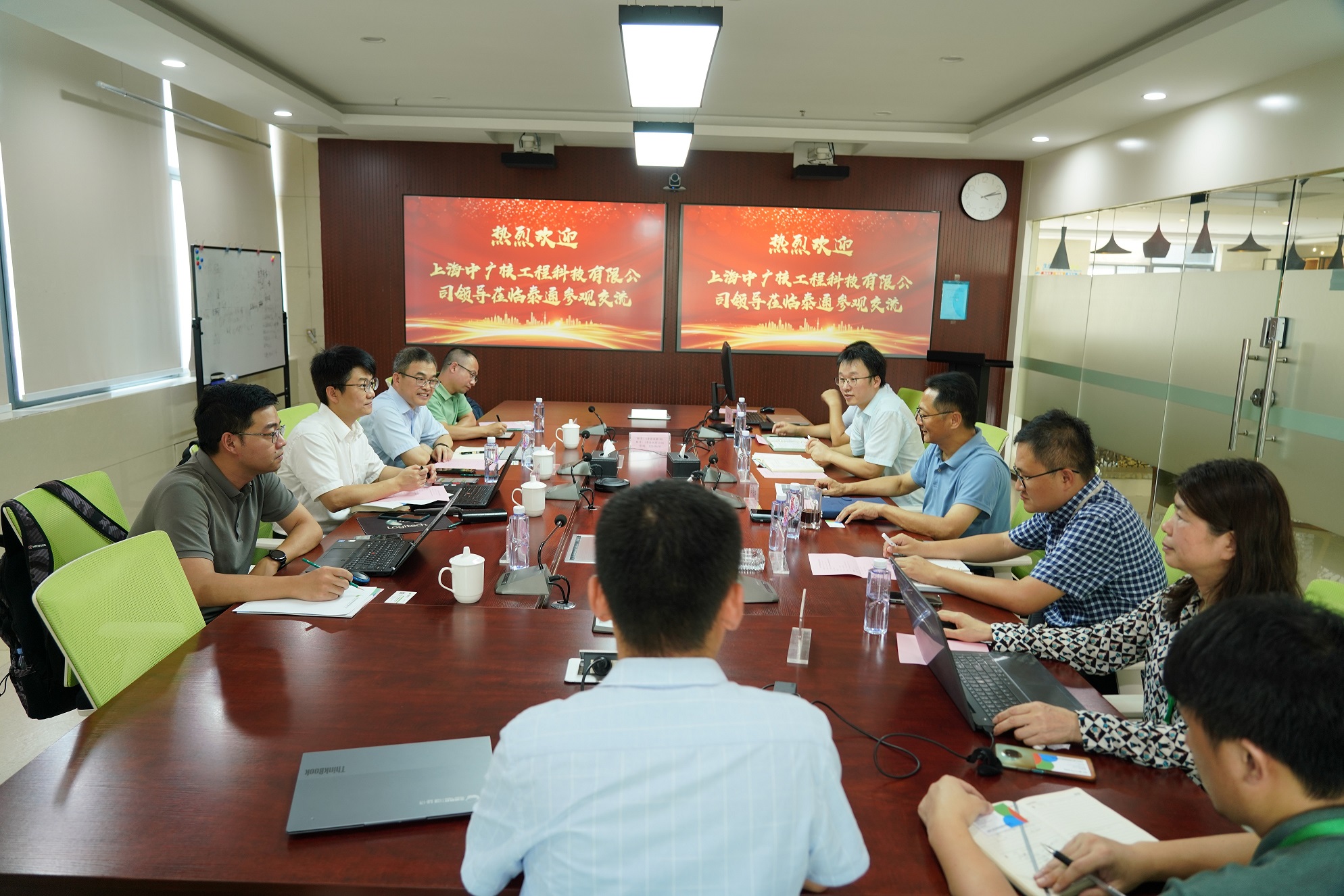 上海中廣核工程科技有限公司領(lǐng)導帶隊走訪泰通進行技術(shù)交流
